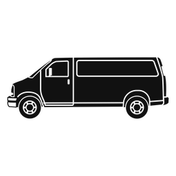 Recorte del transporte de furgonetas Diseño PNG