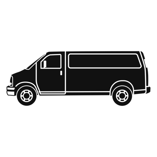 Van transport cut out PNG Design