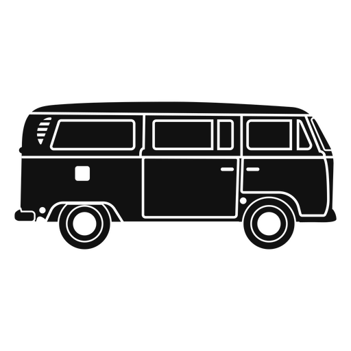 Recorte de transporte de furgoneta vintage Diseño PNG
