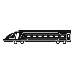 High speed train cut out PNG Design Transparent PNG