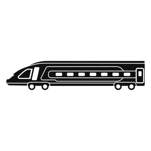 High speed train cut out PNG Design