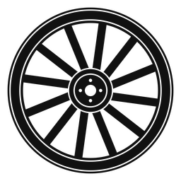 Old cart wheel cut out PNG Design Transparent PNG