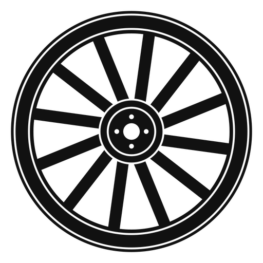Old cart wheel cut out PNG Design