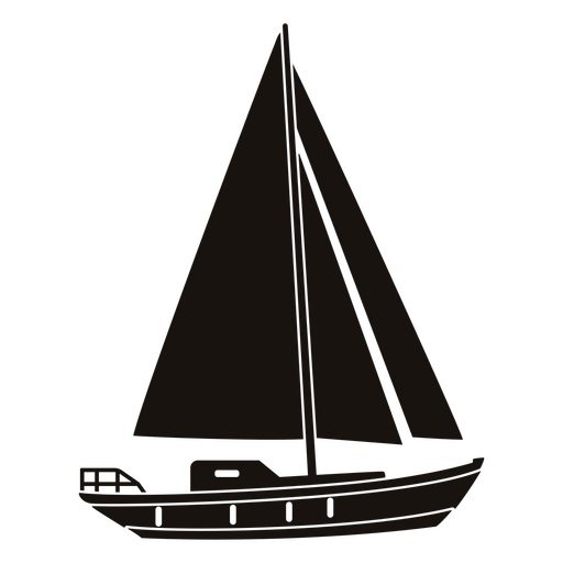 Transporte mar?timo de velero cortado Diseño PNG