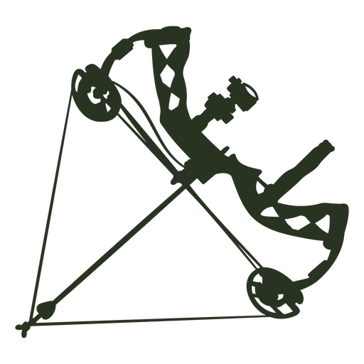 Crossbow machine silhouette PNG Design
