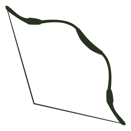 Einfaches Bogen-Silhouette-Bogenschießen PNG-Design