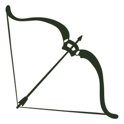 silhueta de arco de tiro com arco Desenho PNG