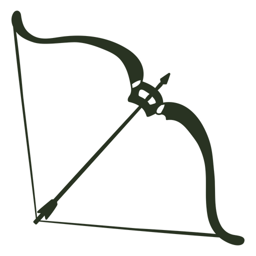 Archery bow silhouette