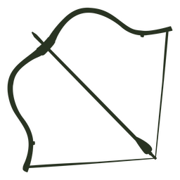 Equipo de tiro con arco de silueta de arco Diseño PNG