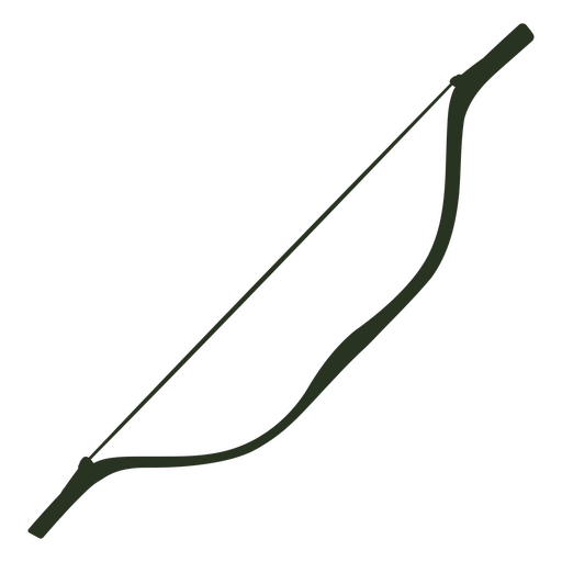 Kleine Bogensilhouette-Bogenschießausrüstung PNG-Design