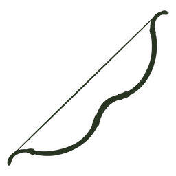 Arco de tiro con arco asiático Diseño PNG