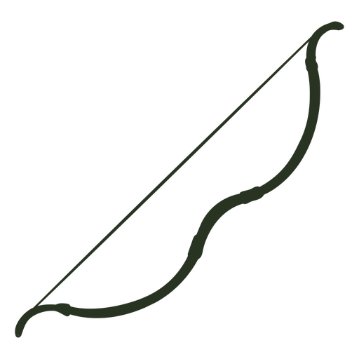 Asiatic Archery Bow PNG Design