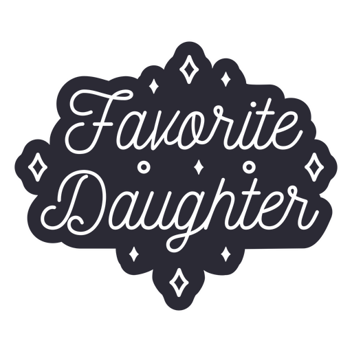 Favorite daughter dog animal quote PNG Design
