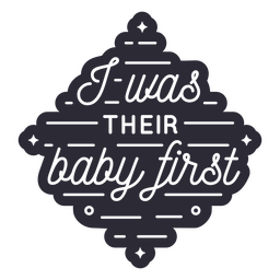 Baby first dog animal quote  PNG Design
