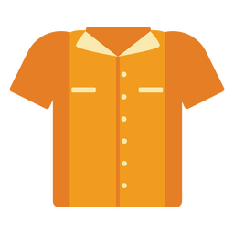 Bowling shirt flat PNG Design