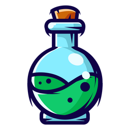 Green Potion Cartoon PNG & SVG Design For T-Shirts
