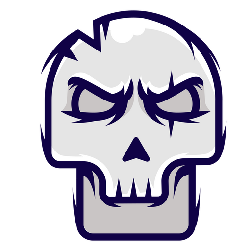 Totenkopf-Halloween-Symbol PNG-Design