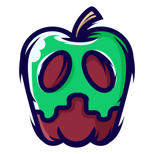 manzana de halloween Diseño PNG