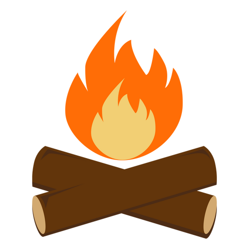 Einfaches Design des Lagerfeuers PNG-Design