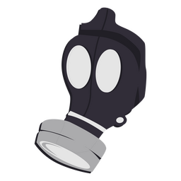 Máscara de gás preto Desenho PNG