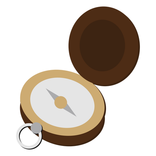 Brown compass PNG Design