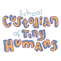 School counselor humans quote lettering PNG Design Transparent PNG