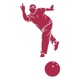 Homem jogando boliche Desenho PNG