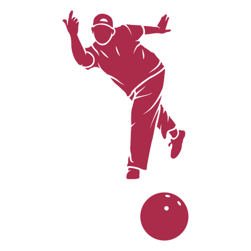 Man bowling people PNG Design