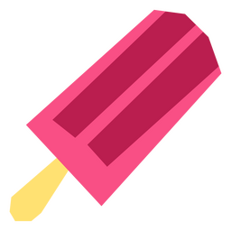 Pink flat popsicle PNG Design Transparent PNG
