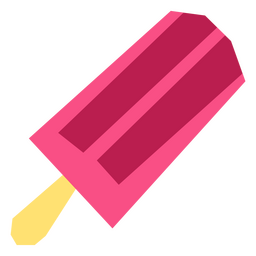 Rosa flaches Eis am Stiel PNG-Design