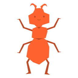 hormiga roja sonriente Diseño PNG Transparent PNG