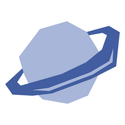 Saturno azul Diseño PNG