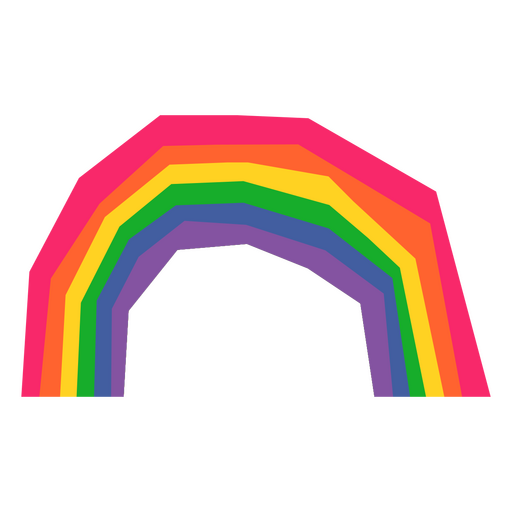 Arco-íris afiado Desenho PNG