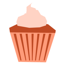 Cupcake sweets flat PNG Design Transparent PNG