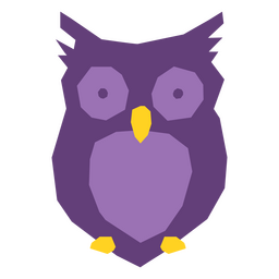 Purple owl bird PNG Design