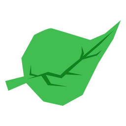 Green handcut leaf PNG Design