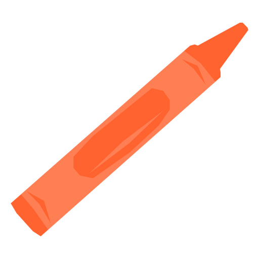 crayón naranja Diseño PNG