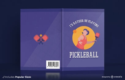 Pickleball sport book cover design