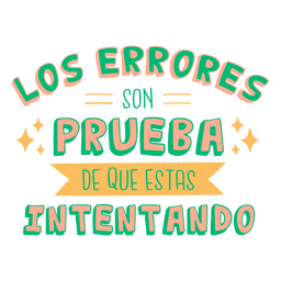 Distintivo de citação espanhol de erros Desenho PNG