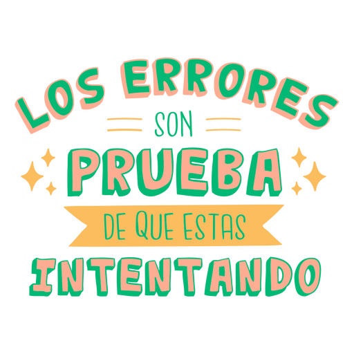 Insignia de cita en español de errores Diseño PNG