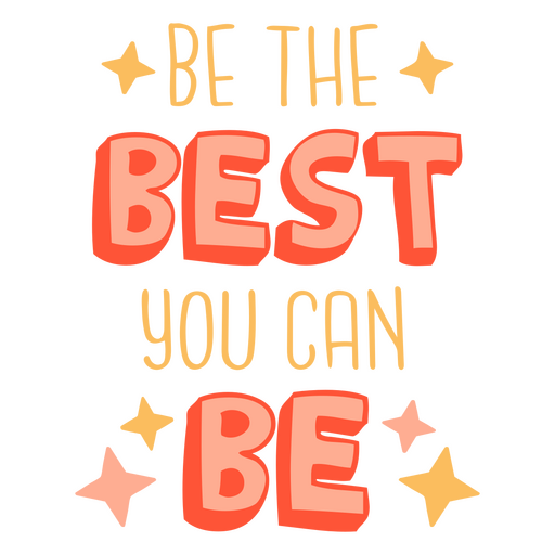 Best motivational school quote badge PNG Design