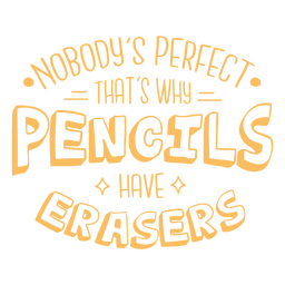 Insignia de cita educativa motivacional de lápices Diseño PNG Transparent PNG