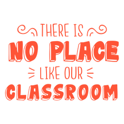 Distintivo de citação de escola educacional motivacional em sala de aula Desenho PNG