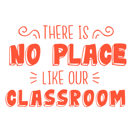Classroom motivational educational school quote badge PNG Design
