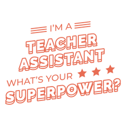 Curso de citação de superpotência assistente de professor Desenho PNG