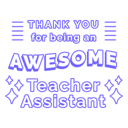 Awesome Teacher's Assistant Badge PNG & SVG Design For T-Shirts