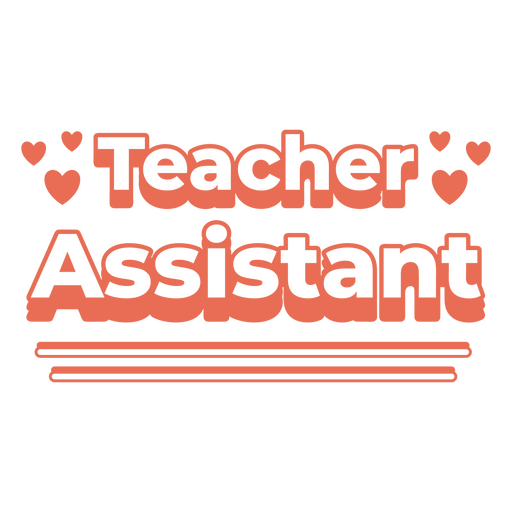 Schulabzeichen des Assistenten des Lehrers PNG-Design