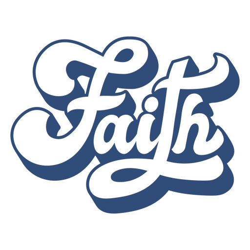 Faith word lettering