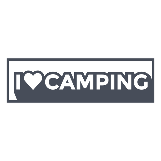 Liebe Camping PNG-Design