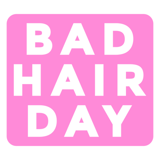 Cita del día del mal cabello Diseño PNG